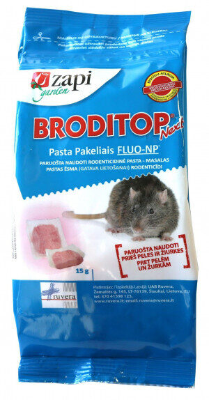 BRODITOP NEXT pastilas pelēm un žurkām